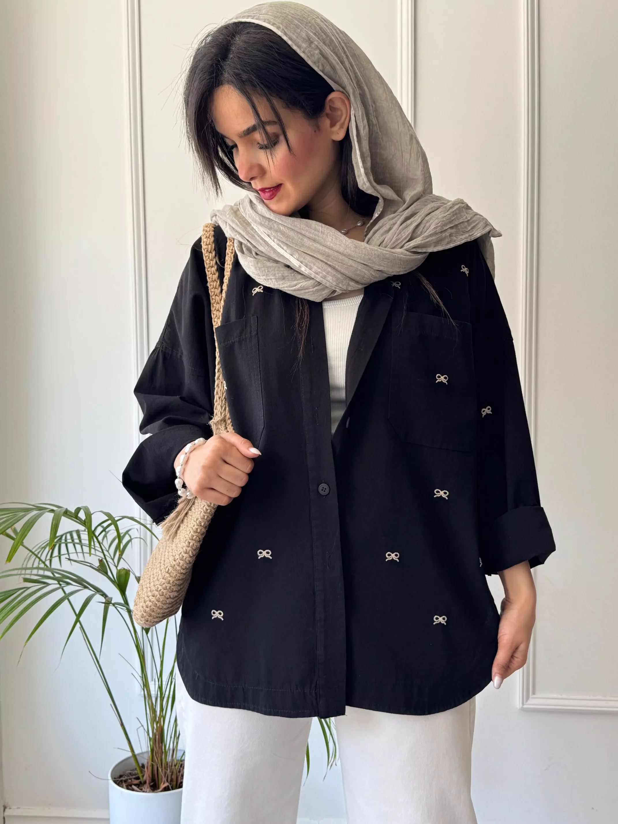 مانتو شومیزی گلدوزی نفس - استایل تو